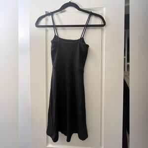 Aritzia Wilfred Free Black Spaghetti Strap Body-Con Mini Dress